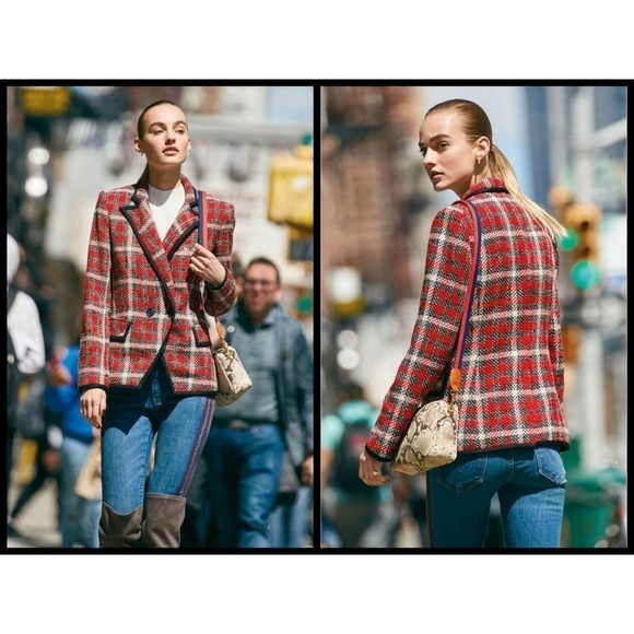 💕VERONICA BEARD💕 Tweed Harriet Cutaway Blazer - Picture 5 of 8